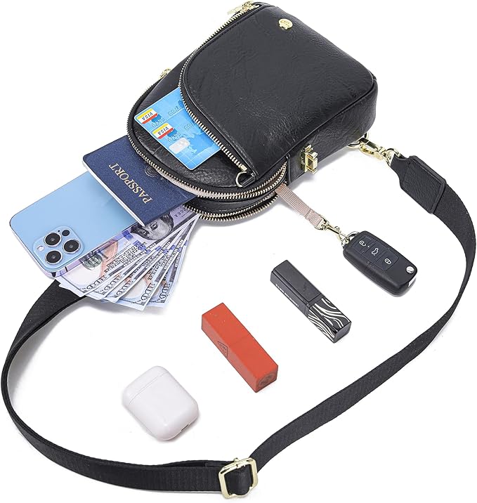 INICAT RFID Blocking Sling Bag Anti Theft Crossbody Bags Women Valentine's Day Gifts Travel Purses Vegan Leather