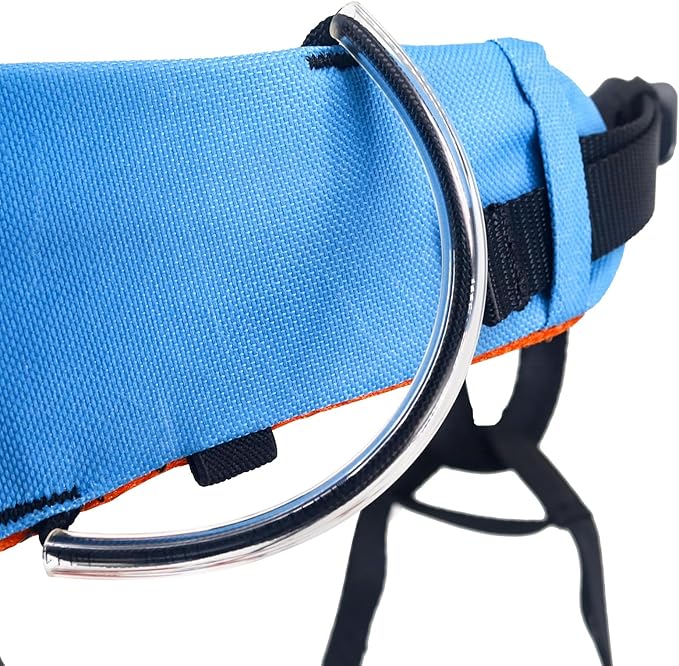 NewDoar Climbing Harness,Thin & Lightweight Rock Climbing Harness,Kids Half Body Harness,Waist Protection Comfortable Adjustable Safety Belt for Rappelling Fire Rescuing Tree Climbing Arborist