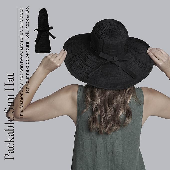 San Diego Hat Company Women's Ribbon Large Brim Hat