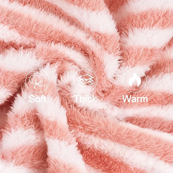 XPUDAC Stripe Dog Sweater Fleece Dog Pajamas Winter Pet Clothes for Small Medium Dogs Girl Boy Doggy Apparel for Cold Weather, S