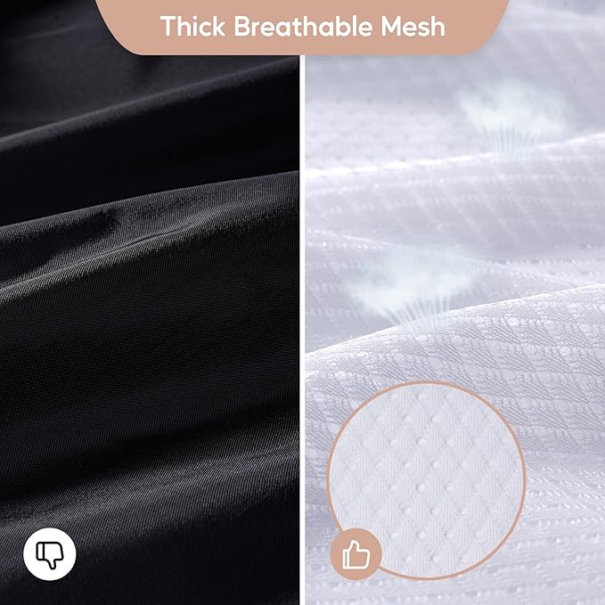 Meowoo Large Mesh Laundry Bag, 24×36inch Heavy Duty Mesh Laundry Bags Drawstring Lockable, Laundry Hamper Liner, Machine Washable, for Travel,Storage, Sports Factories, Dorms, White 4pcs