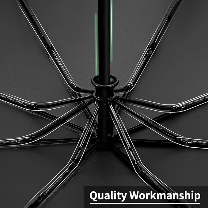 Seniny Windproof Travel Umbrella, Automatic Umbrellas for Rain, Portable & Compact Umbrellas for Backpack, Strong UV for Protection, Folding Small Sun Umbrella for Car, Walking