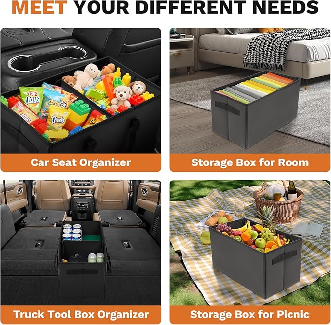 Shademax Car Seat Organizer for Ford Explorer 2020-2025 2026 Accessories, Explorer Backseat Organizer Car Console Organizer for Kids Toys, Baby Supplies, Dog Toys, Snack Organizer, Travel Storage Box