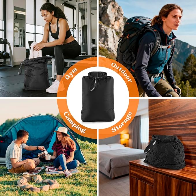 Travel Laundry Bag for Dirty Clothes, Waterproof Travel Compression Bags for Packing, Moisture-resistant Vacuum Storage Bag, Space-Saving Laundry Storage Organizer for Cruise, Swimming, Gym