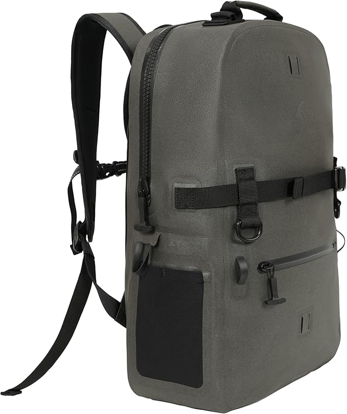 Breakwater Supply™ Waterproof IP68 Submersible Backpack with Airtight Zippers | Laptop Travel Outdoors | Fogland 25L 20L 15L