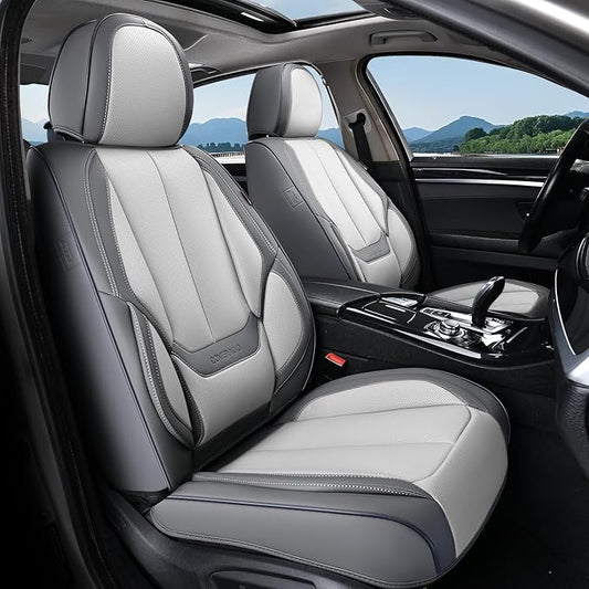 Coverado Seat Covers, Car Seat Covers Front Seats, Car Seat Cover, Car Seat Protector Waterproof, Car Seat Cushion Nappa Leather, Seat Covers Carseat Cover Universal Fit for Most Cars