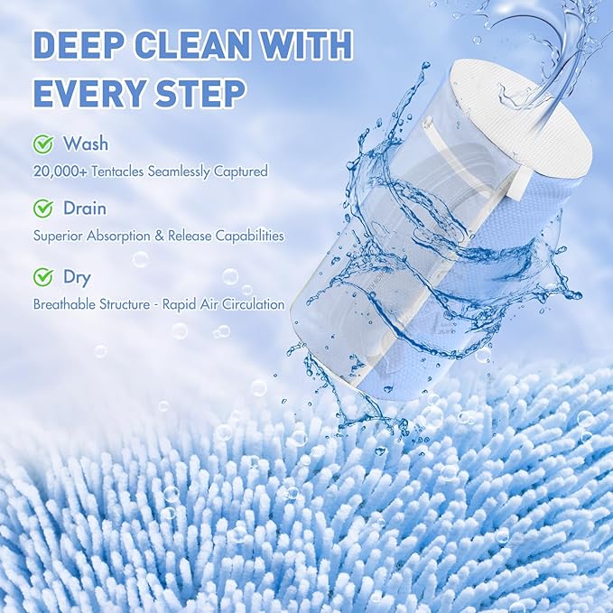 Shoe Washing Machine Bag for Washer and Dryer - Reusable Lint-free, Large Sneaker Laundry Bag for Tennis Home Shoe Washing Kit, Includes Shoes Trees to Prevent Deformation, Blue 2pcs