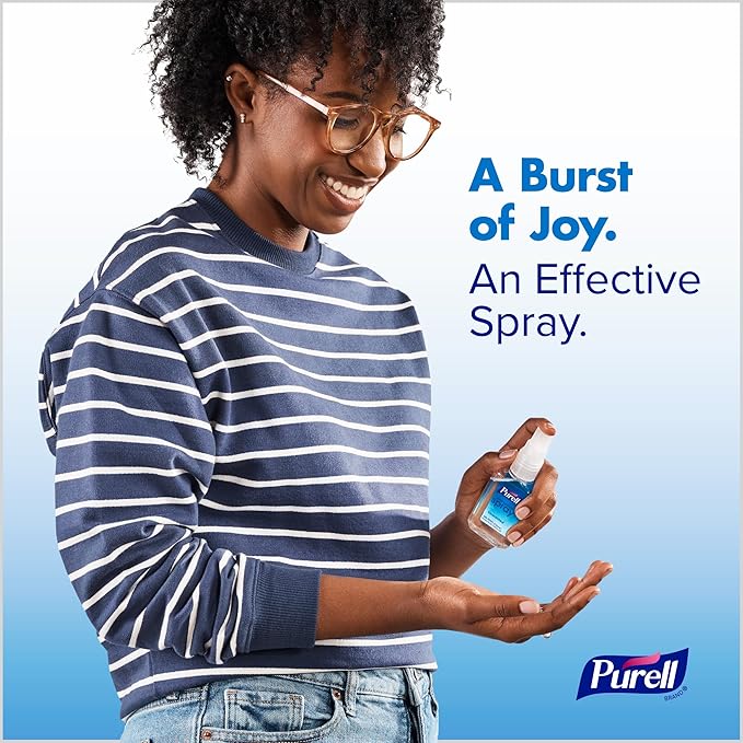 PURELL Advanced Hand Sanitizer Spray, Unscented, 2 fl oz Travel-Size Spray Bottle (Pack of 6) – 2023-04-EC