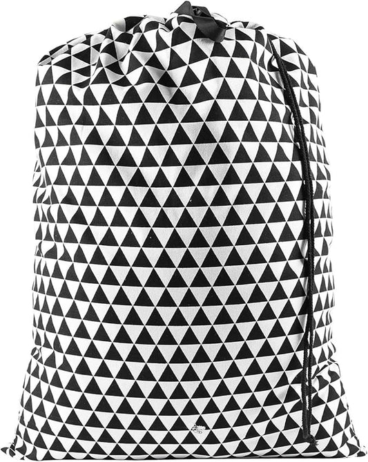 SWISSELITE Laundry Bag with Handle and Drawstring, Large Heavy Duty Laundry Bag, 28 x 40 Inches Travel Dirty Clothes Bag for Laundromat and Household