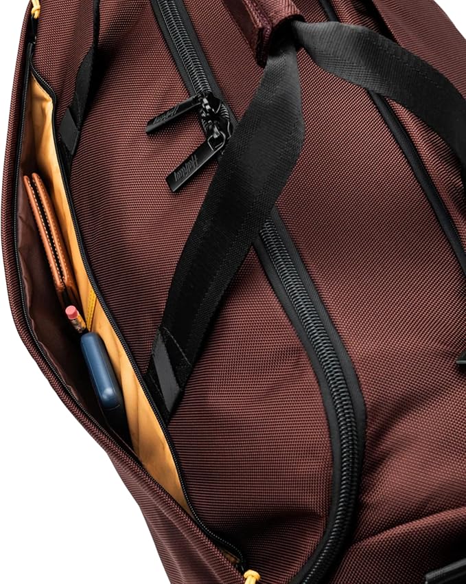 Halfday Convertible 2-in-1 Premium Garment Duffel Weekender Bag 45L | Wrinkle-Free Travel, Hanging Suit Compartment, Shoe Pockets, Trolley Sleeve. Balistic Nylon Carry-On, Port