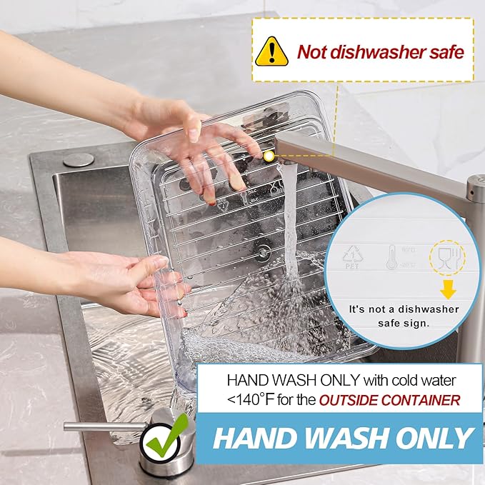 shopwithgreen 2Pcs Snackle Box Container, Divided Serving Tray with Lid and Handle, Snack Box Container Food Platter Charcuterie for Party, Veggies, Snack, Fruit, Nuts, Entertaining, Picnic,Blue