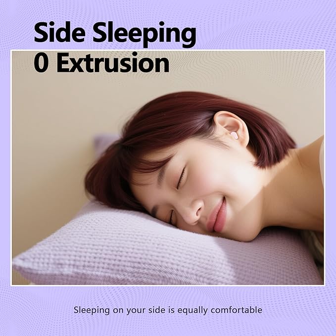 Ear Plugs for Sleeping Noise Cancelling, 45dB for Noise Reduction, Noise-Reducing Earplugs for Sleeping, Concerts, Shooting, Silicone Hearing Protection Earbuds with 8 Eartips (Purple, One Size)