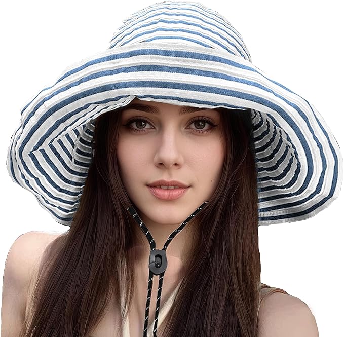 Sun Hat for Men Women UPF 50+ Fishing Hats Waterproof Wide Brim Boonie Bucket Hat for Safari Beach Hiking Garden