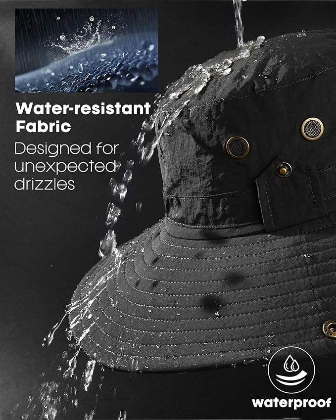 FURTALK Sun Hats for Men Fishing Hat UPF 80+ Foldable Wide Brim Outdoor Hiking Beach Summer Hats