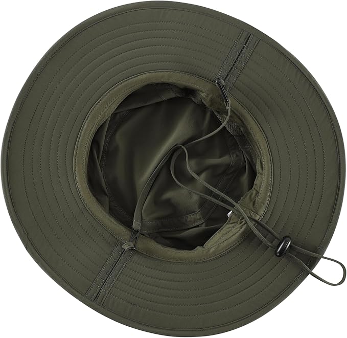 Connectyle Outdoor UPF50+ Men's Sun Hat Foldable Wide Brim Bucket Hat for Fishing Hiking Gardening Breathable Safari Hat