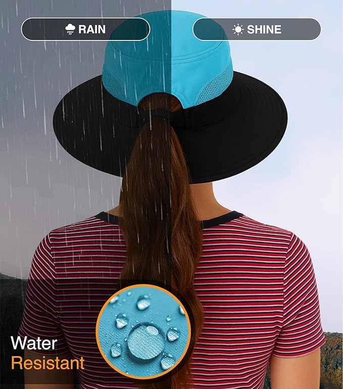 GearTOP Safari Hat for Men Sun Hats for Women UV Protection UPF 50+ Fishing, Gardening, Hiking Hat (22-23 1/2")