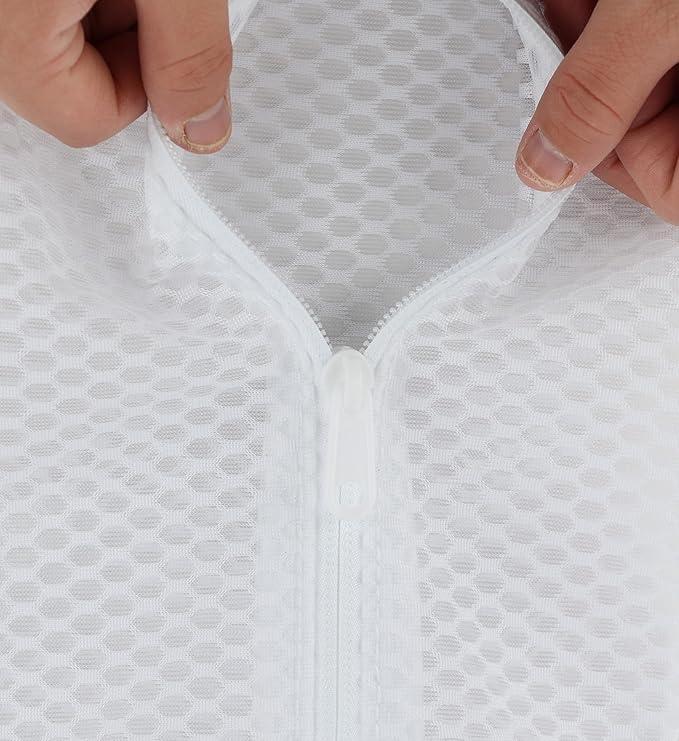 3 Pack Durable Mesh Laundry Bags & Lingerie Bags For Washing Delicates, Shoes & Socks Travel Organizer 16 x 12.5 Inches