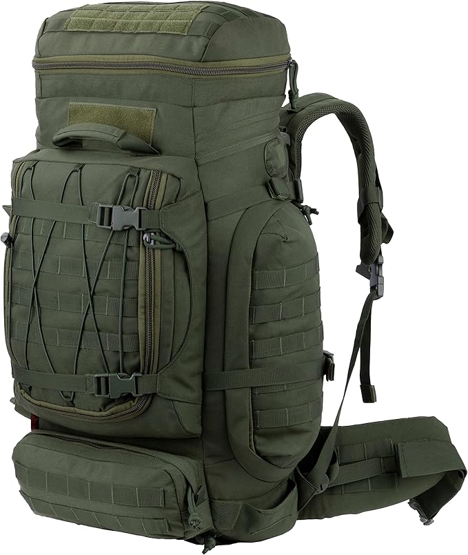 XMILPAX Large Internal Frame Backpack Tactical MOLLE Pack for Camping Backpacking Hunting Bushcraft Adventure 70L…