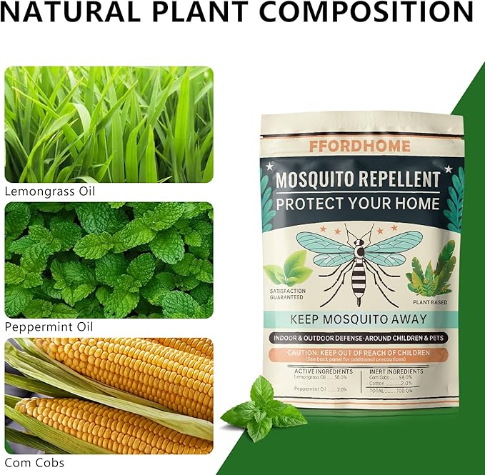 Mosquito Repellent for Patio - Mosquito Repellent Indoor & Outdoor Protection - Mosquito Deterrent for Yard - Mosquito Control for Rooms, Keep Mosquitos Away for Camping - 8 Packs……