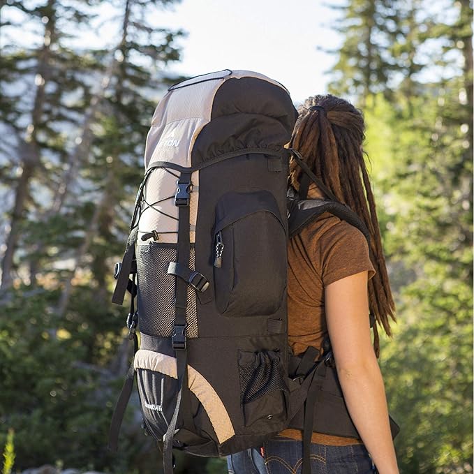 TETON 55L Scout Internal Frame Backpack for Hiking, Camping, Backpacking, Rain Cover Included