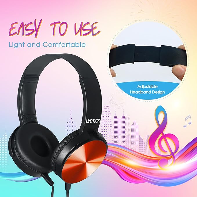 10 Pack Kids Headphones Bulk for School Classroom, Over-Ear Headphones Wired School Supplies for Kids Students Teachers, 3.5mm Jack(Multicolor)