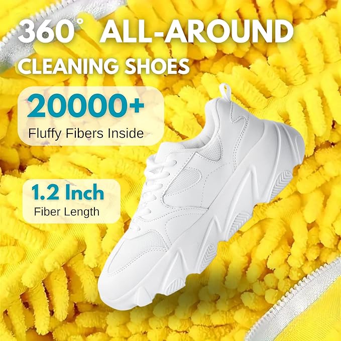 XXL Shoe Bag for Washing Machine - 2PCS Reusable shoe laundry bag for washer and dryer, 360° Premium Protective Shoe Washing Machine Bag for Sneakers, Slippers, Gym & All Type of Shoes (YELLOW)