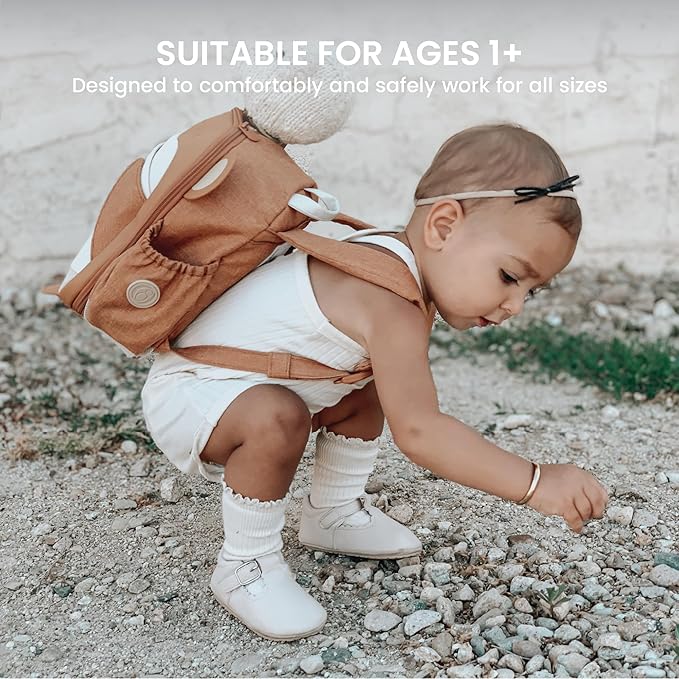 Lulyboo Toddler Harness Backpack with Detachable Leash, 5 Pockets & Insulated Lunch Bag - Safe & Stylish Kids Backpack for 1-7 Years, Animal Themed, Lightweight, Durable Travel & Outdoor Safety Gear