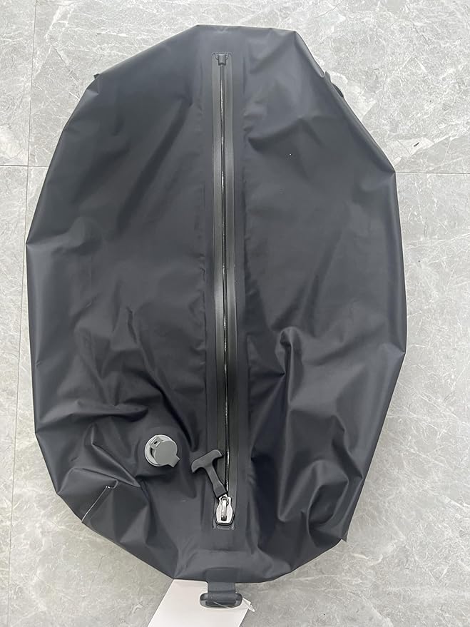 Travel Vacuum Bags with Pump,Reusable Space Saver Bags with IP67 Waterproof Zipper 17L Packing Cubes for Suitcase, Compression Bag Backpack,Luggage,Yoga,Swim,Beach(2PACK,Black)