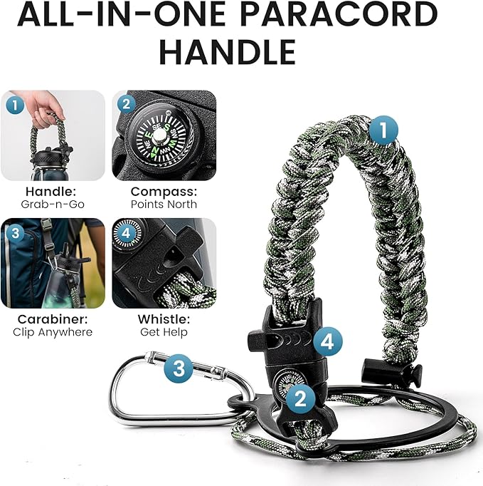 32oz Insulated Water Bottle, Triple Wall Vacuum Stainless Steel Water Bottles - Keeps Cold 48H, Reusable Metal water flask Jug for Gym, Sports, Camping, Hiking,Travel, Aurora-Green