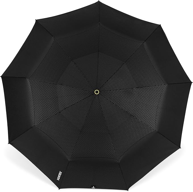 ShedRain Vortex V2 Automatic Compact Folding Windproof Travel Umbrella – Rain & Windproof Vented Double Canopy – Protect from Rain, Sun & Wind - Wind Tunnel Tested to 75 mph