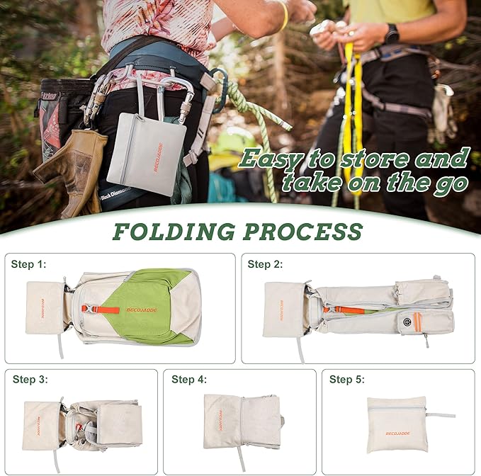 BECOJADDE 20L Small Hiking Backpack for Men Women Foldable Packable Back Pack Ultralight Hiking Daypack for Travel Camping Outdoor, Beige Green