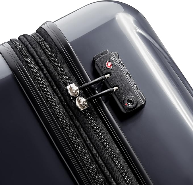 DELSEY PARIS Helium Aero Hardside Expandable Luggage with Spinner Wheels, Titanium, Carry-On 21 Inch