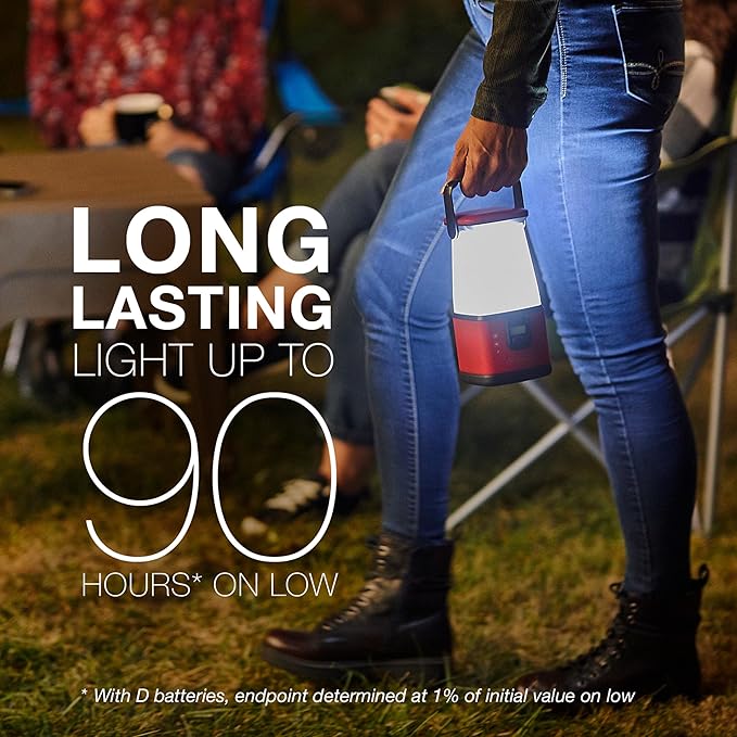 ENERGIZER WeatheReady LED Camping Lantern PRO-360, IPX4 Water Resistant Tent Light, Ultra Bright Battery Powered Lanterns for Camping, Outdoors, Emergency Power Outage
