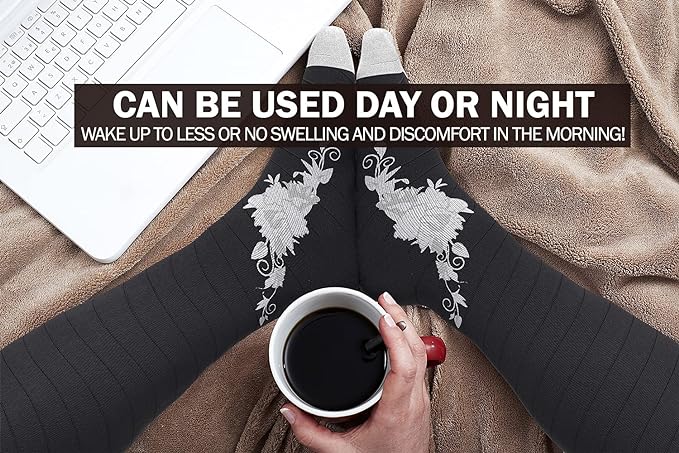 Physix Gear Compression Socks 20-30 mmHg - Men & Women - Running, Nurses, Shin Splints, Flight, Travel