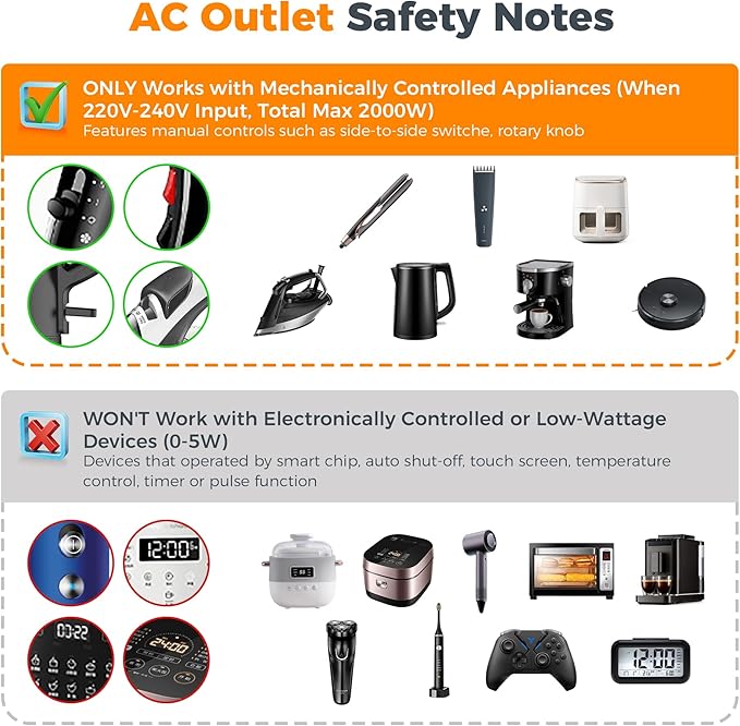 TESSAN 220 to 110 Voltage Converter US to Europe, International Travel Power Adapter with 4 USB Ports(2 USB C), 2 AC and EU/UK/AU Plug Universal Power Converter Adapter Combo, Step Down Transformer