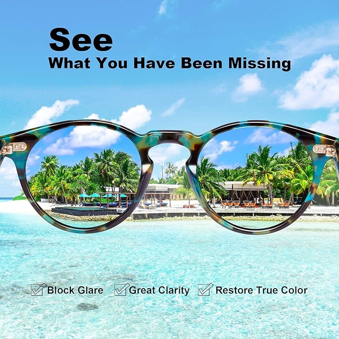 CARFIA Polarized Sunglasses for Women UV Protection Small Face Acetate Frame CA5288