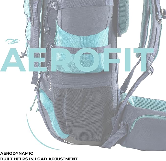 Tripole Walker Pro Rucksack for Trekking and Hiking (Navy Blue, 60)