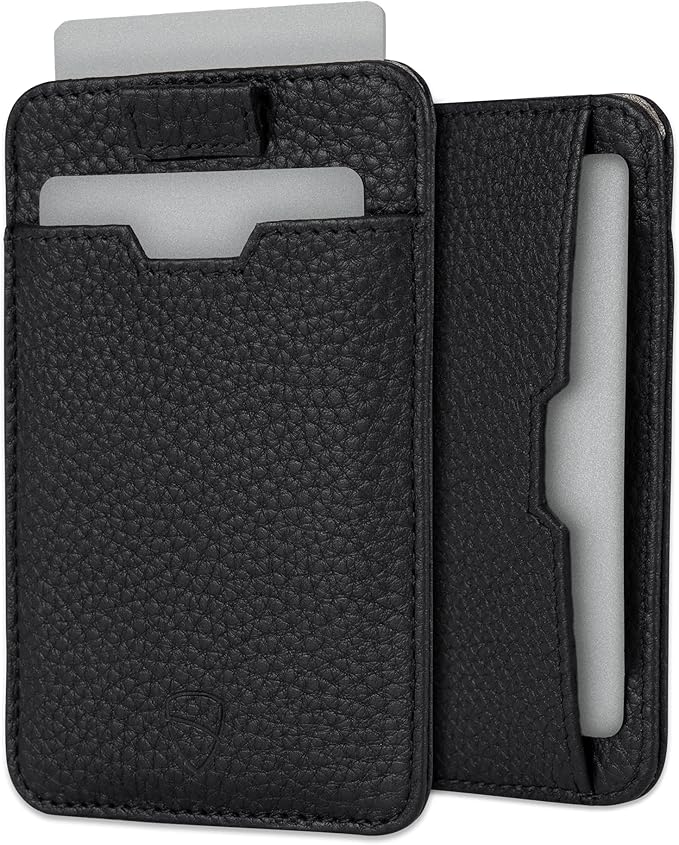 Vaultskin CHELSEA Mens RFID Blocking Slim Leather Card Wallet - Minimalist Front Pocket Cardholder