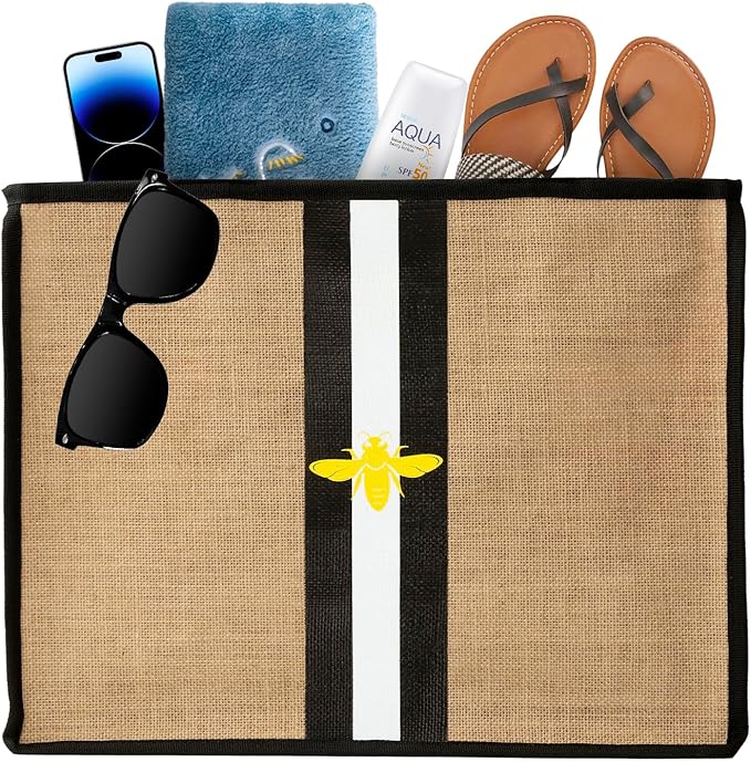 Large Beach Bag Jute Woven Tote