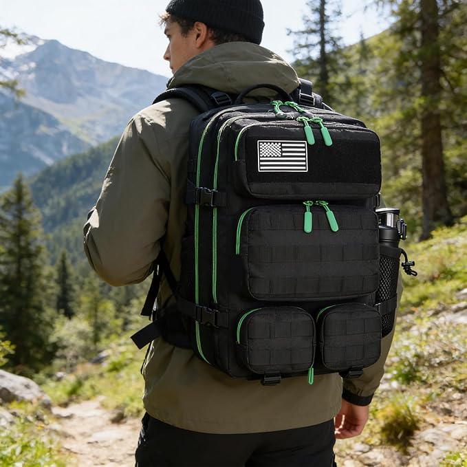 55L Tactical Backpack Heavy Duty Military Rucksack Molle Backpack 3 Day Assault Pack for Work Outdoors