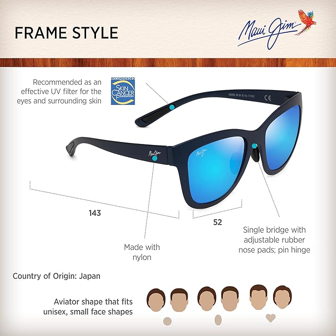 Maui Jim Polarized Women's Anuenue Square Sunglasses