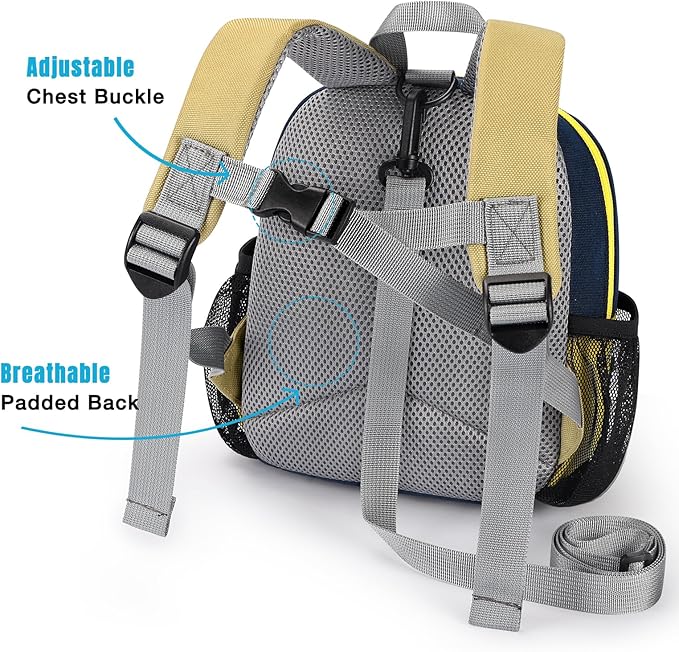 STEAMEDBUN Toddler Backpack Leash for 1-3: Backpack with Leash for Boys Girls - Anti-Lost Harness Backpack for Walking