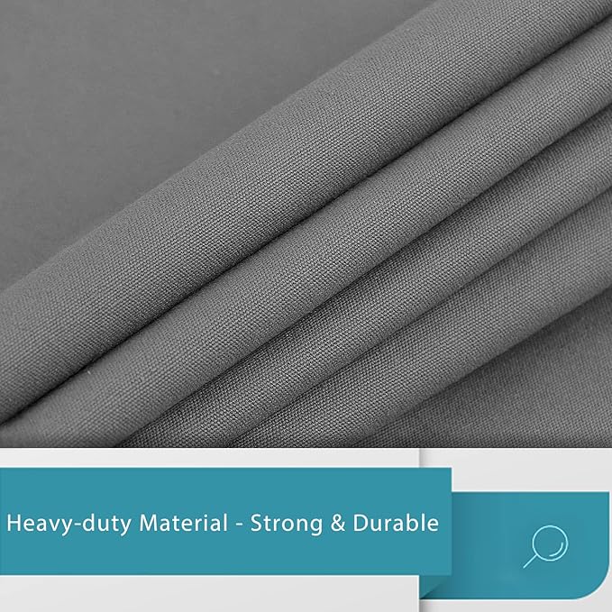 LOLOMLO Extra Large Canvas Laundry Bags with Handles & Drawstring Closure, Heavy Duty Tears Resistant Clothes Storage Travel Bags,25.5"x34",Dark Grey