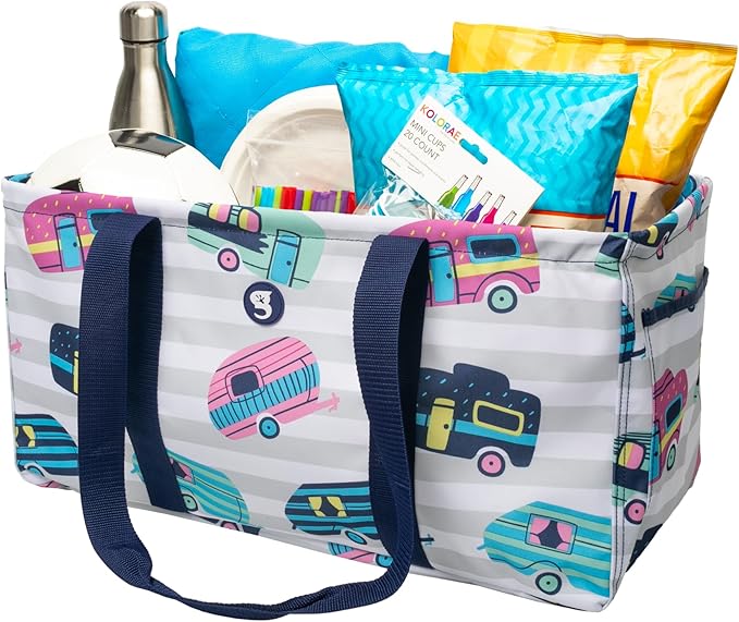 geckobrands Large Utility Tote - Durable Multipurpose Bag for Beach, Travel, Shopping & Outdoor Activities