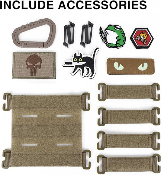 Mardingtop Military Tactical Backpack for Men 40L Molle Rucksack EDC Daypack for Hiking,Travel,Camping, Hunting(With 10Pcs Patches and 3Pcs Buckles)