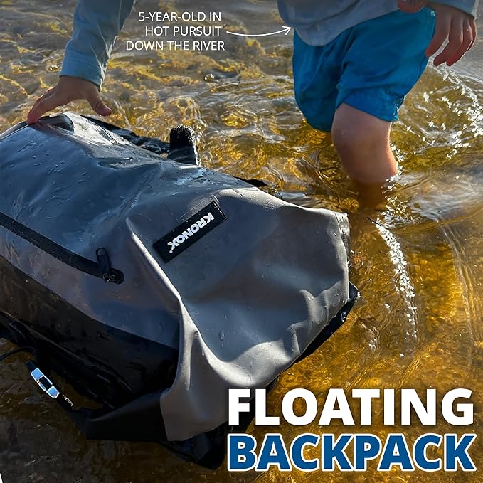 KRONOX 30L Waterproof Backpack for Men – IPX7 Submersible Dry Bag, Lightweight & Durable for Travel, Motorcycle, Kayak