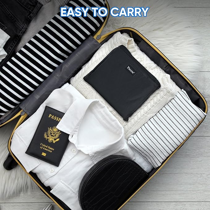 BALEINE 120L Laundry Bag Backpack, 900D Oxford Fabric Large Travel Laundry Bags with Shoulder Straps and 2 Mesh Pockets for College Dorm, Apartment, Laundromat (Black, 120L)