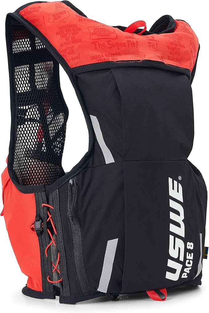 USWE Pace - Running Vest Hydration Pack with 2 x 500ml UltraFlask, Backpack for Men and Women