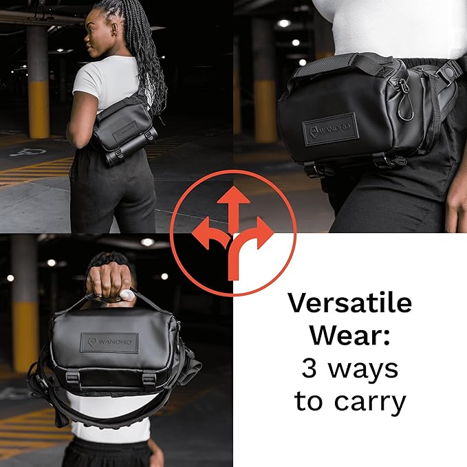 WANDRD ROGUE V1 3L Sling: Compact Camera Sling and Crossbody Bag with Fast Access, 3-Way Carry– Lightweight Everyday Bag Great for Travel, Photography, and Daily Use (Aegean Blue)
