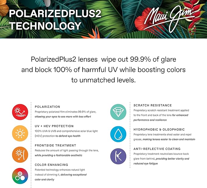 Maui Jim Polarized Men's and Women's Wassup Wrap Sunglasses